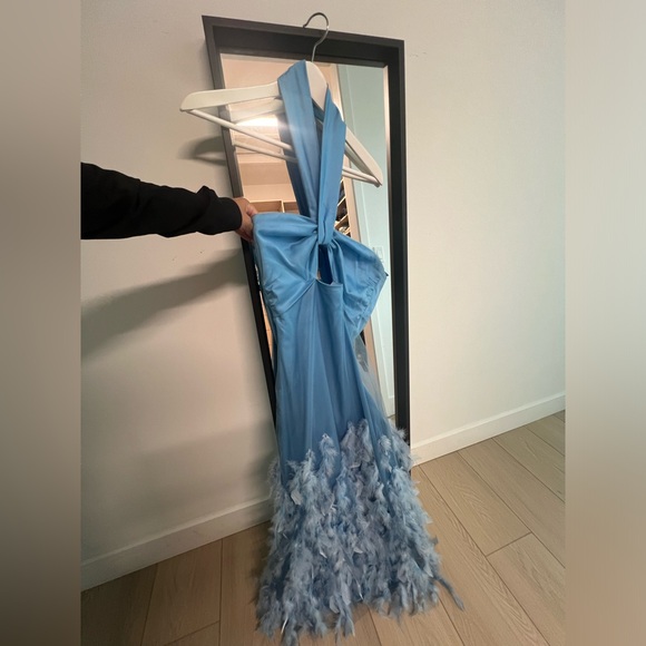 Beautiful Handmade light blue long dress - Picture 4 of 7